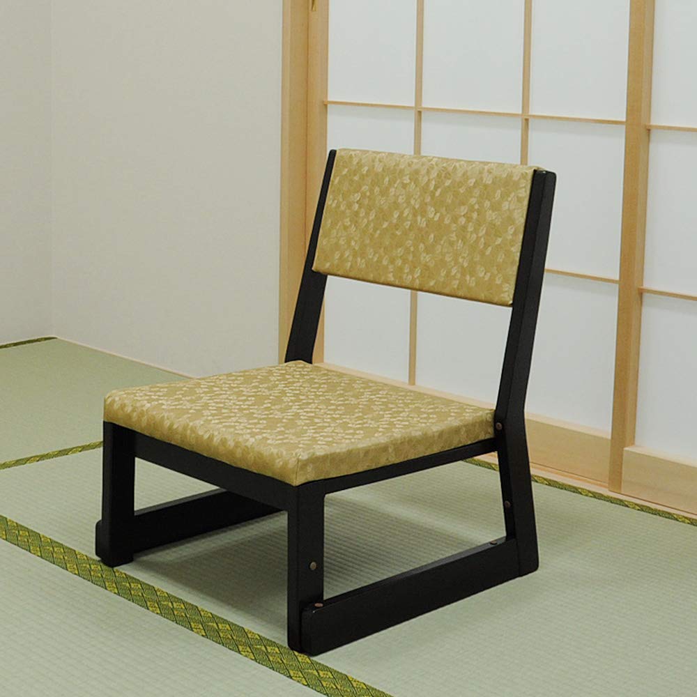 和室用椅子 木製背付き正座椅子 法事用椅子 滝田商店 ロータイプ 26cm